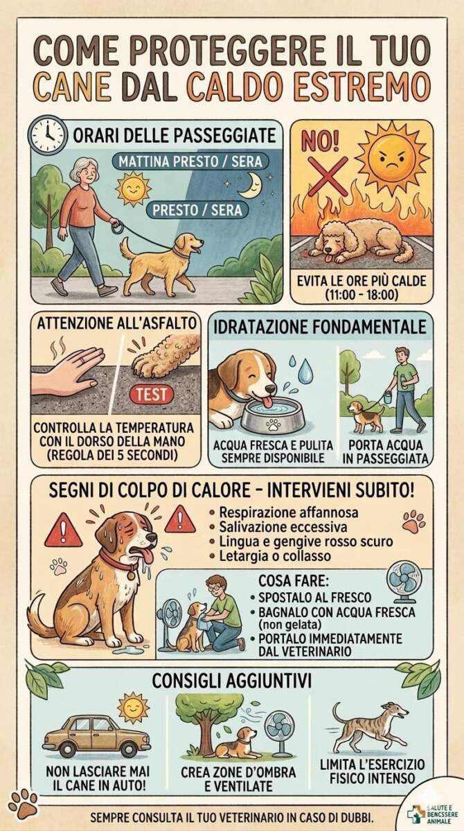 Come proteggere il cane dal caldo estremo